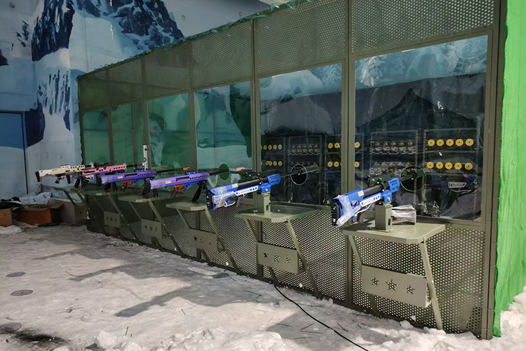 江西井冈山室内滑雪场6*6射击体验馆项目案例